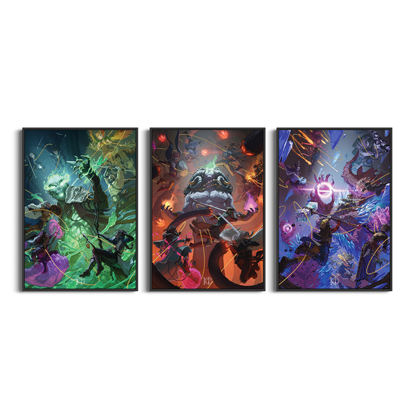 Critical Role 10 Year Anniversary Mighty Nein Poster