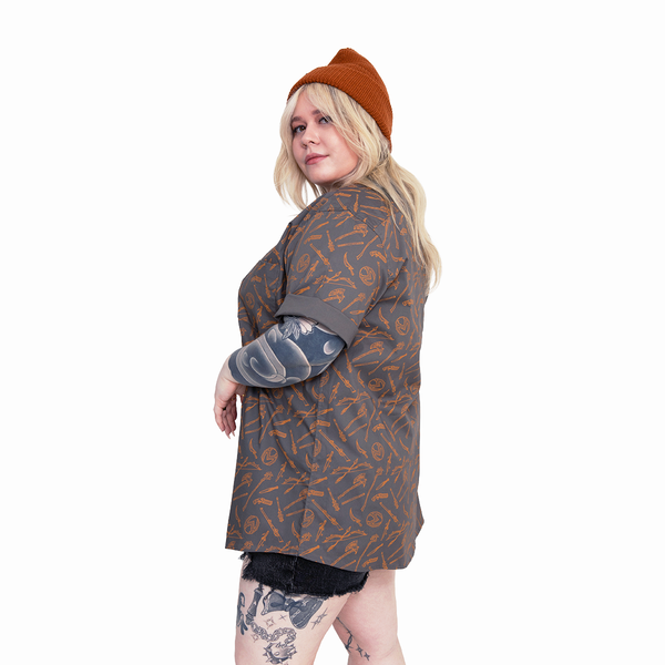 Vox Machina Weapons Button Down Short Sleeve Shirt