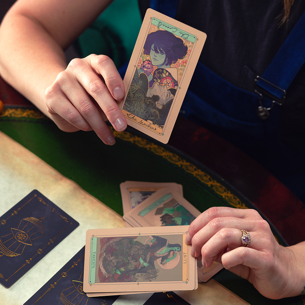 Mollymauk Tealeaf (and Jester Lavorre) Oracle of the Moon Tarot Deck