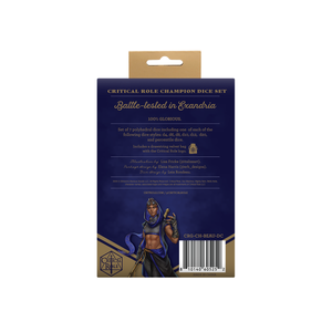 Critical Role Champion Dice Set: Beauregard Lionett